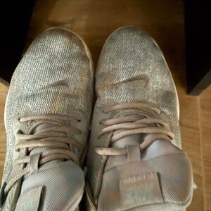 Nike women ‘s Taupe and Gray Sneakers